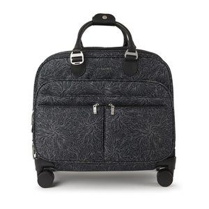 Baggallini - 4 Wheel Rolling Carry-On Tote Bag - Midnight Blossom